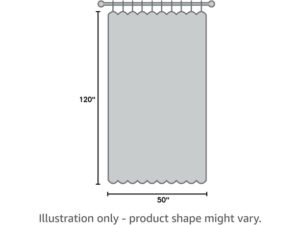 HPD Faux Linen Curtain Panel, Indigo