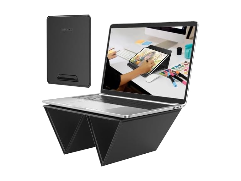 AboveTEK LS-1B Ultra-Sleek Portable Laptop Stand Black