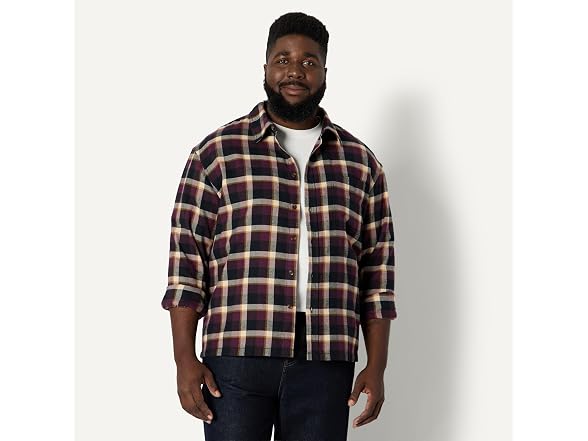 Dark Khaki Blue Houndstooth Plaid