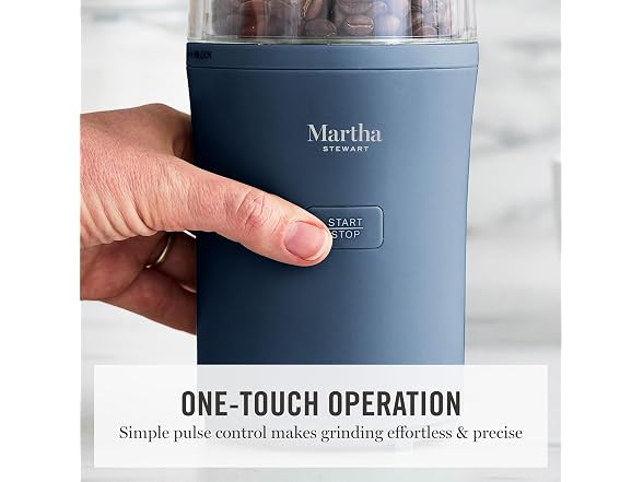 Martha Stewart Electric Coffee & Spice Grinder, Indigo Blue