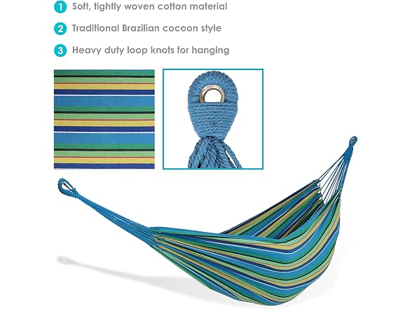Sunnydaze Decor DH-Sea Grass Brazilian Hammock Sea Grass