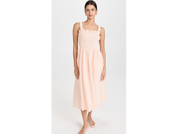 English Factory Women (XS) Smocked Midi Dress