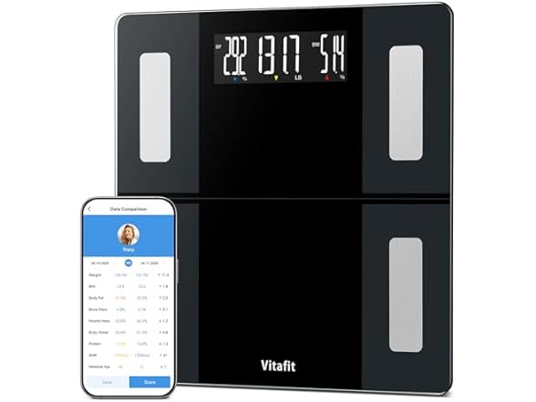 Vitafit 550lb Smart Bathroom Scale Body Weight