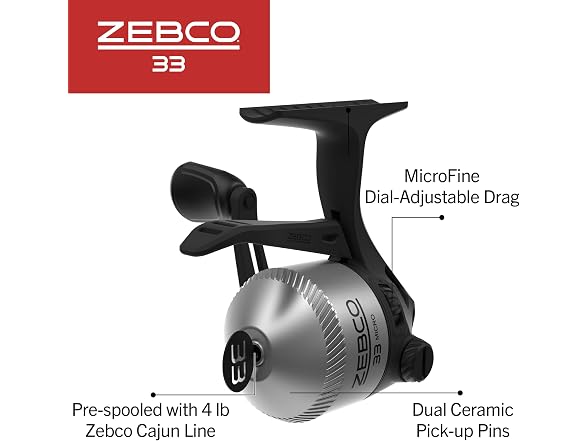 Zebco 33 Micro Trigger Spincast Fishing Reel