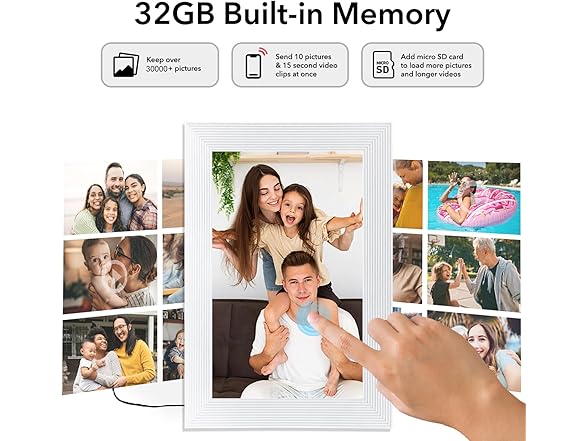 Smart WiFi Digital Photo Frame | 10.1in