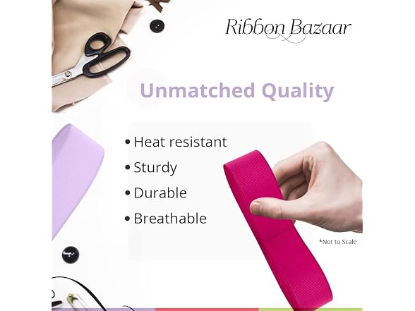 Ribbon Bazaar Solid Grosgrain Ribbon -