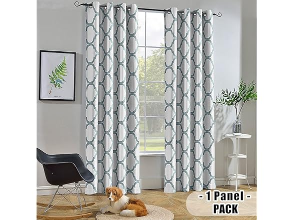 Melodieux Moroccan Fashion Curtains, 52"x63", (1 Panel)