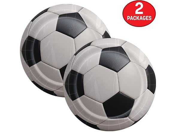 Beistle Soccer Paper Plates – 16 Pack
