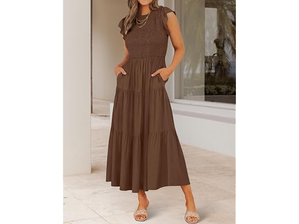 Zesica Women (XL) Summer Casual Short Sleeve Dress