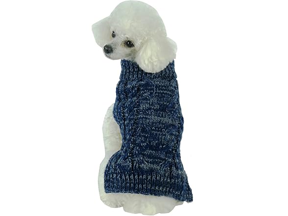 Pet Life ® Classic Blue Knit Pet Sweater