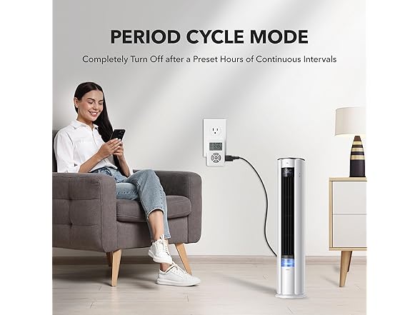 BN-LINK Digital Outlet Timer with Interval Repeat Cycle Indoor