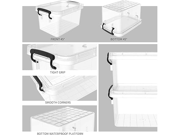 Cetomo Storage Box 3L Clear 20pk