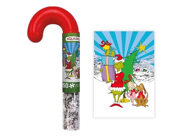 Aquarius Grinch Piece Micro Jigsaw Puzzle Tube
