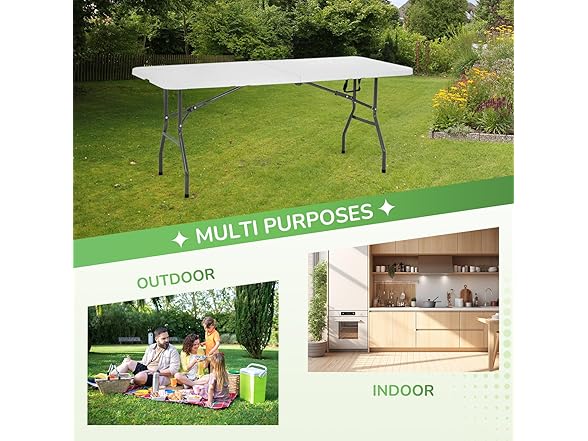 PayLessHere Folding Tables Plastic 6ft