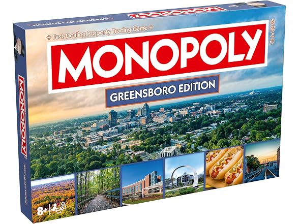Monopoly Board Game – Greensboro, NC Edition