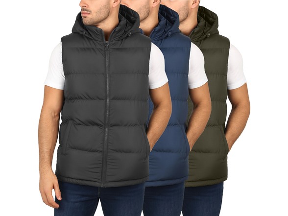 Mens Heavyweight Hooded Puffer Vest