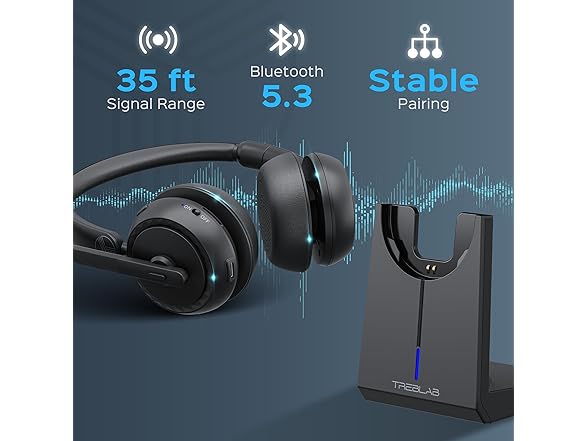 (NEW) TREBLAB C7-Pro Wireless Bluetooth Headset