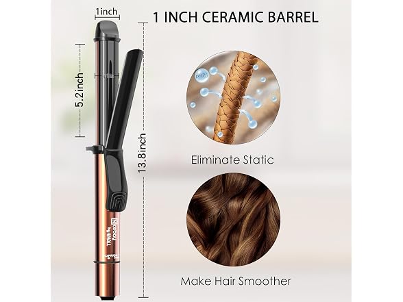 Nicebay 1" Ceramic Curling Iron