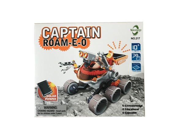 Playdate Toys DAAS-TD1054 8.25" STEM Solar Rover, Solar Powered Robot Multi