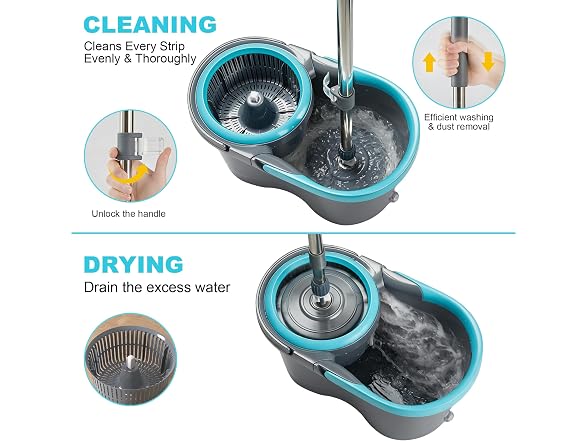 JOYMOOP Spin Mop & Bucket Set