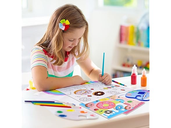 32 Pack Kids Donut Coloring Books