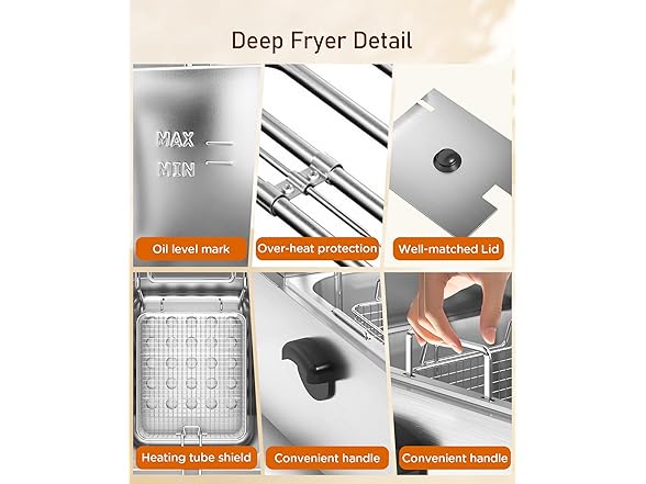 HTTSICHI 12 L Electric Deep Fryer