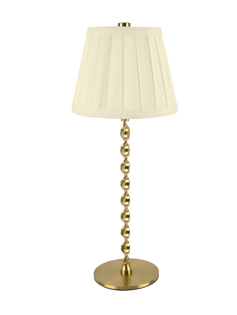 Twist Stem Wide Pleated Lamp - Gallery 14