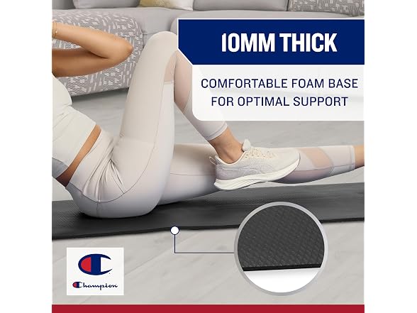 Champion 10mm Exercise Fitness Mat