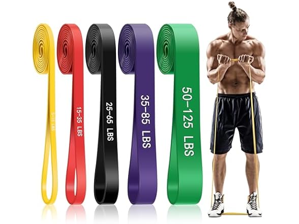 Jamestry 5Pcs Resistance Bands
