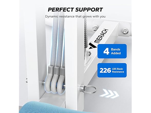 White/Blue Deep Squat Machine