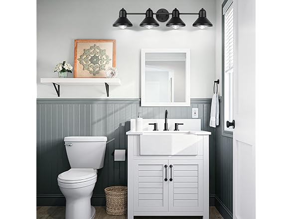 Bairt Bathroom Black Vantity Light
