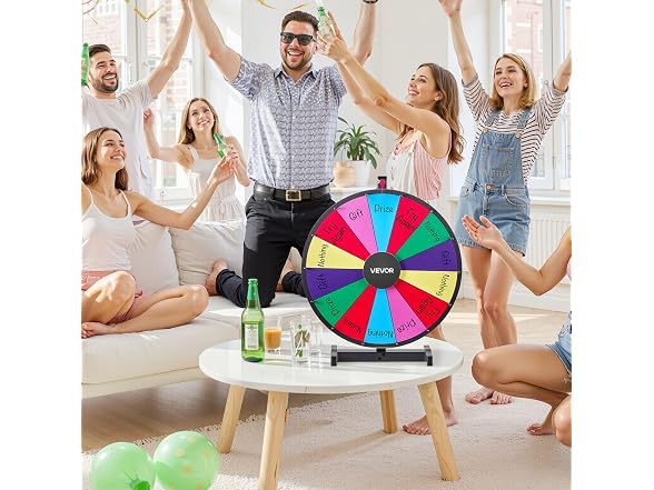 VEVOR 24 inch Spinning Prize Wheel