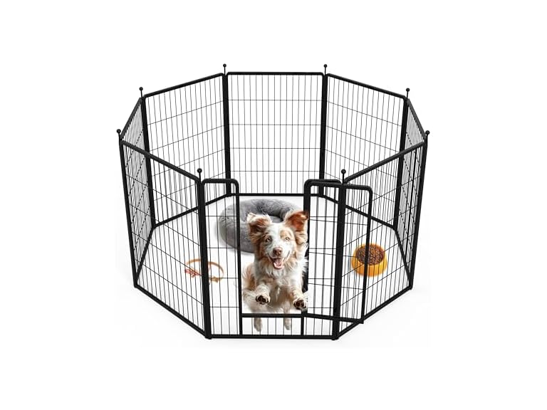 Simple Deluxe Dog Playpen Indoor Outdoor, 24" H, 8 Panels - Gallery 20