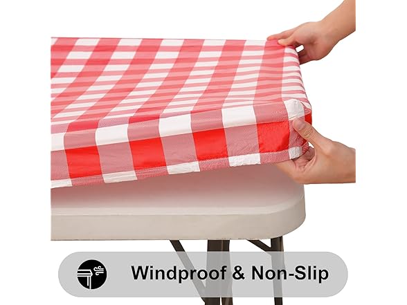 5 PC Rectangular Picnic Table Clothes