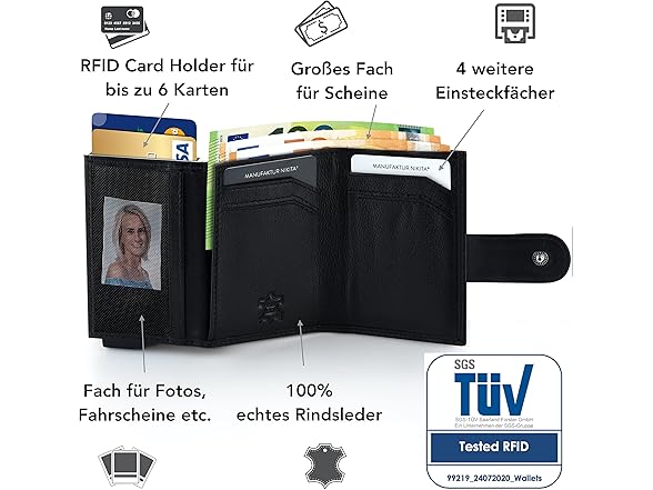 Nikita Elegant Slide Wallet RFID