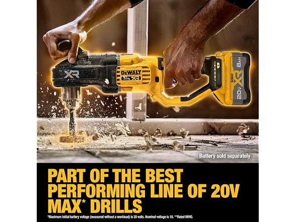 DEWALT DCD446B 20V MAX XR 1/2in Stud & Joist Drill