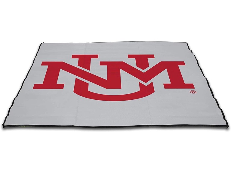 Smart Design Collegiate Tailgate Picnic Mat 9 x 9 Feet Outdoor Indoor Rug Carpet Officially Licensed Logo