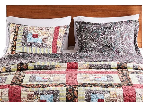 Greenland Home Colorado Lodge Patchwork Pillow Sham