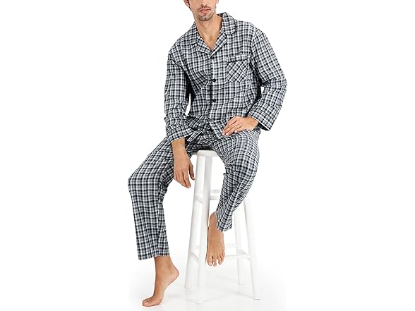 Hanes Pajama Set Plaid (4X)