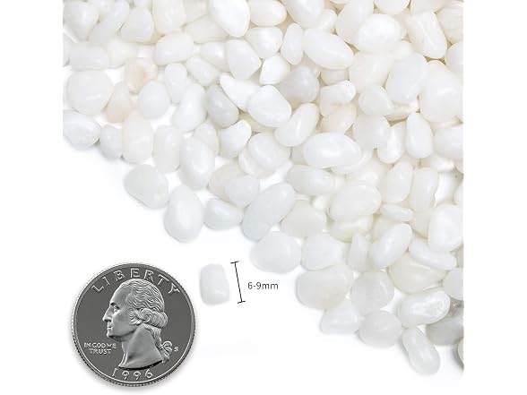 Decorative Outdoor White Pebbles