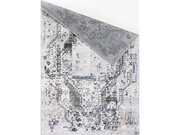 L'Baiet Anna Grey Oriental 2x6 Runner Rug