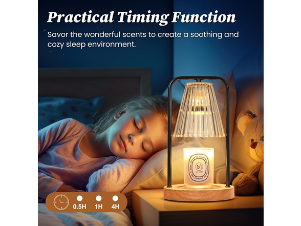 VerRon Jar Candle Warmer Lamp