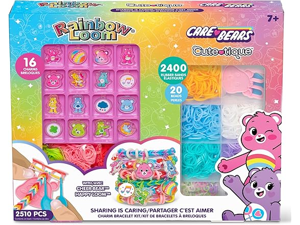 Rainbow Loom: Care Bears Rubber Band Bracelet Kit