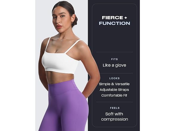 Aoxjox Women (XL) Bandeau Sports Bra