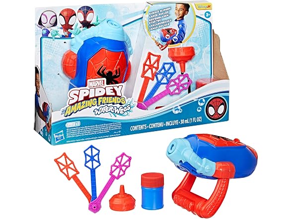 Spidey Water-Webs Electronic Bubble Slinger