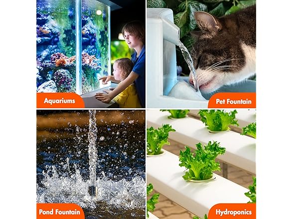 200GPH Submersible Water Pump 15W