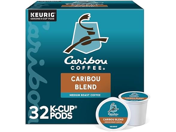 32ct Caribou Coffee Caribou Blend, Keurig Single
