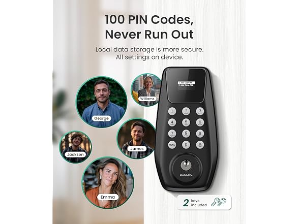 DESLOC C100 Smart Lock w/Visual Display - Gallery 5