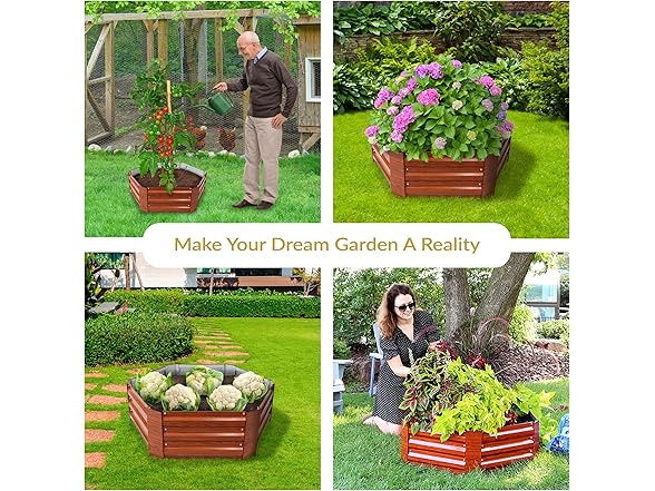 Sunnydaze 11.75" H Raised Metal Garden Bed