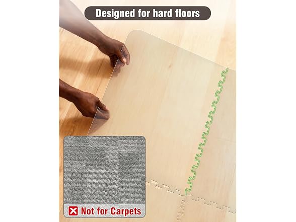 Blvornl 36x48in Puzzle Chair Mat Floor
